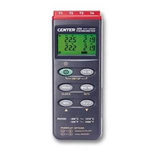 Type K Thermometer with USB300 cable, LED Backlight & Data logger (In 4 channels, with software)